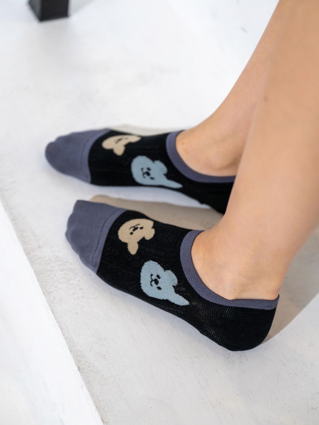 Bear Bear No-show Socks
