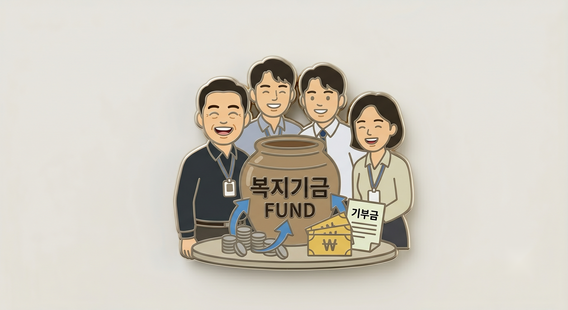 사내근로복지기금 안내 일러스트