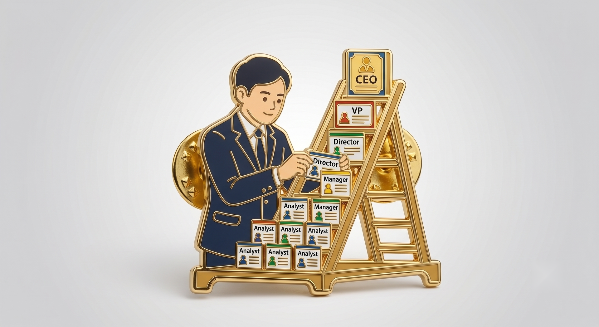 직무·등급 체계 일러스트