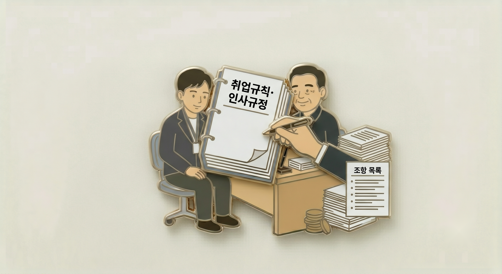 취업규칙·인사규정 일러스트
