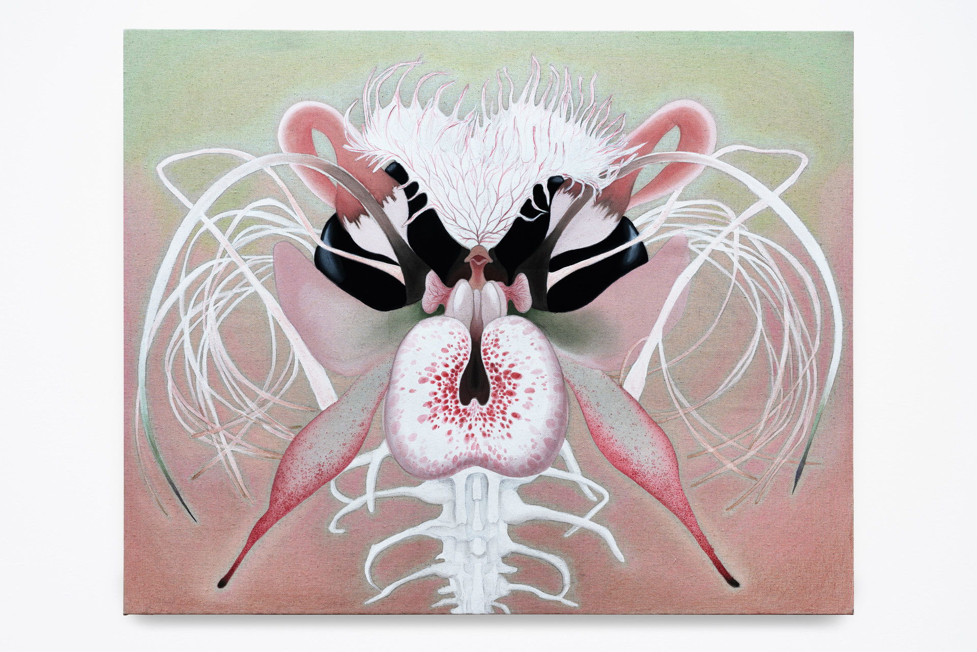 로샤(Rorschach)_3, 2026, 리넨에 분채, 호분, 색연필(Pigment, Shell White, Color Pencil on Linen), 73 × 91cm