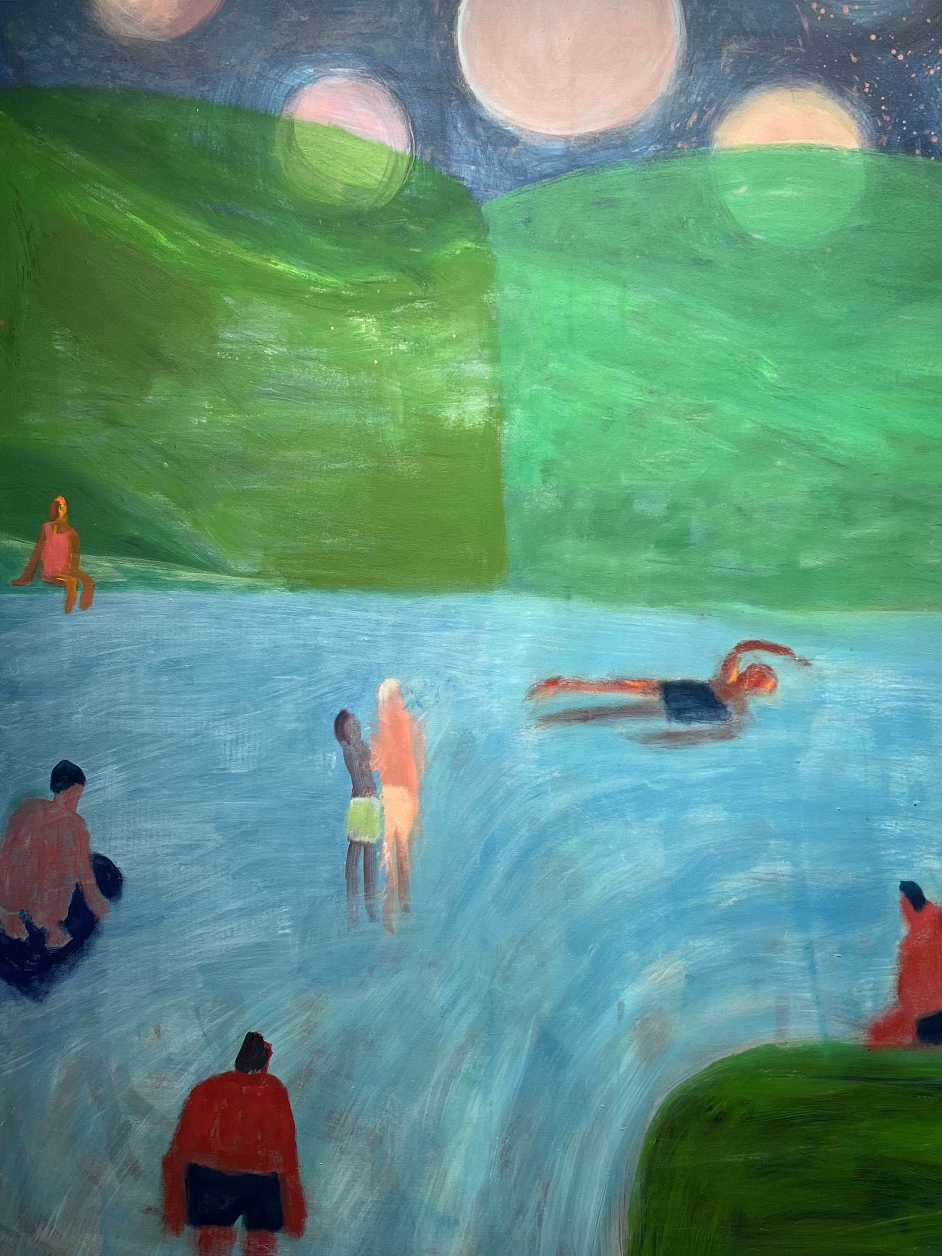 River Swimmers, 203.3x172.6cm, 2026