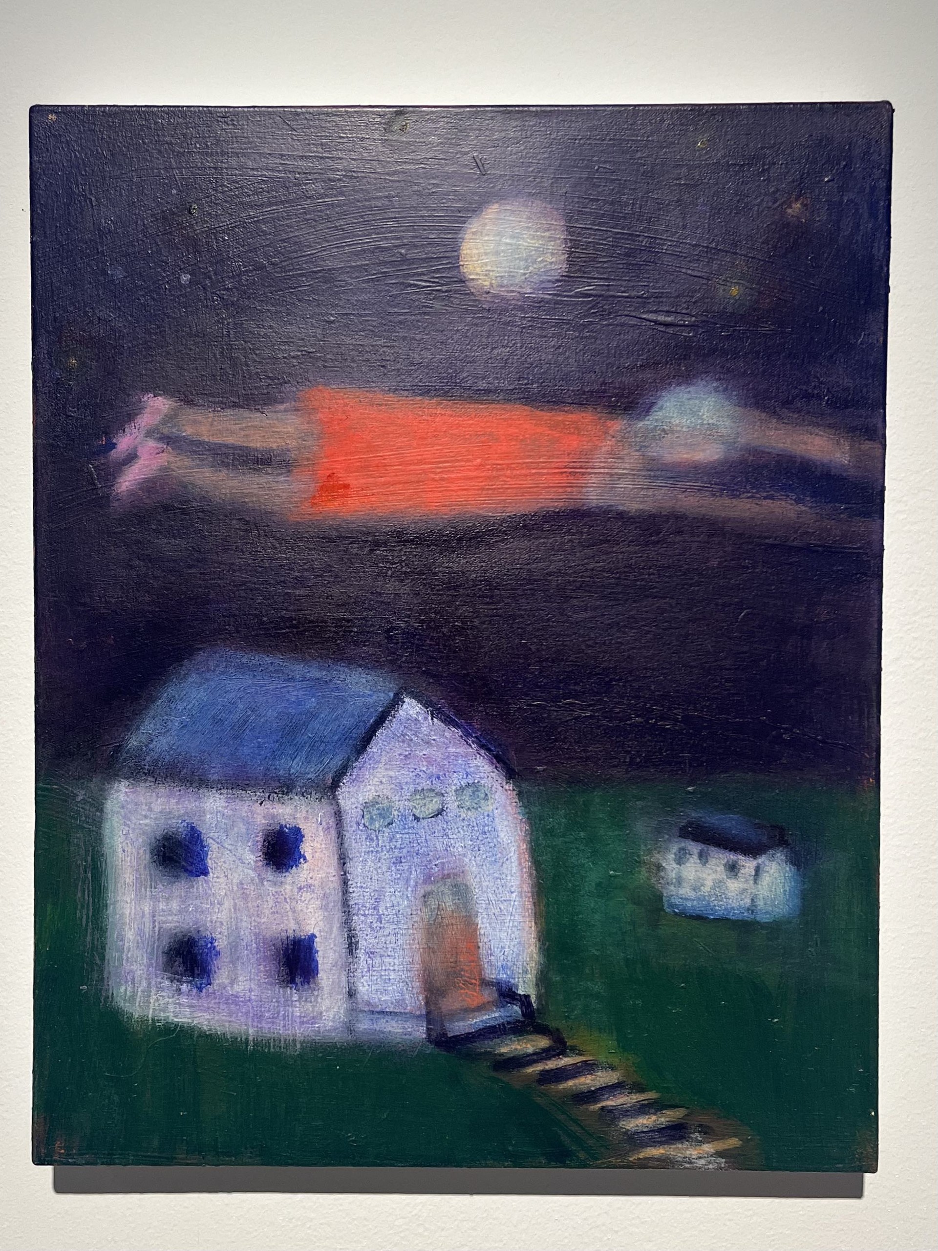 Runaway wife over her house, 51x41cm, 2025
