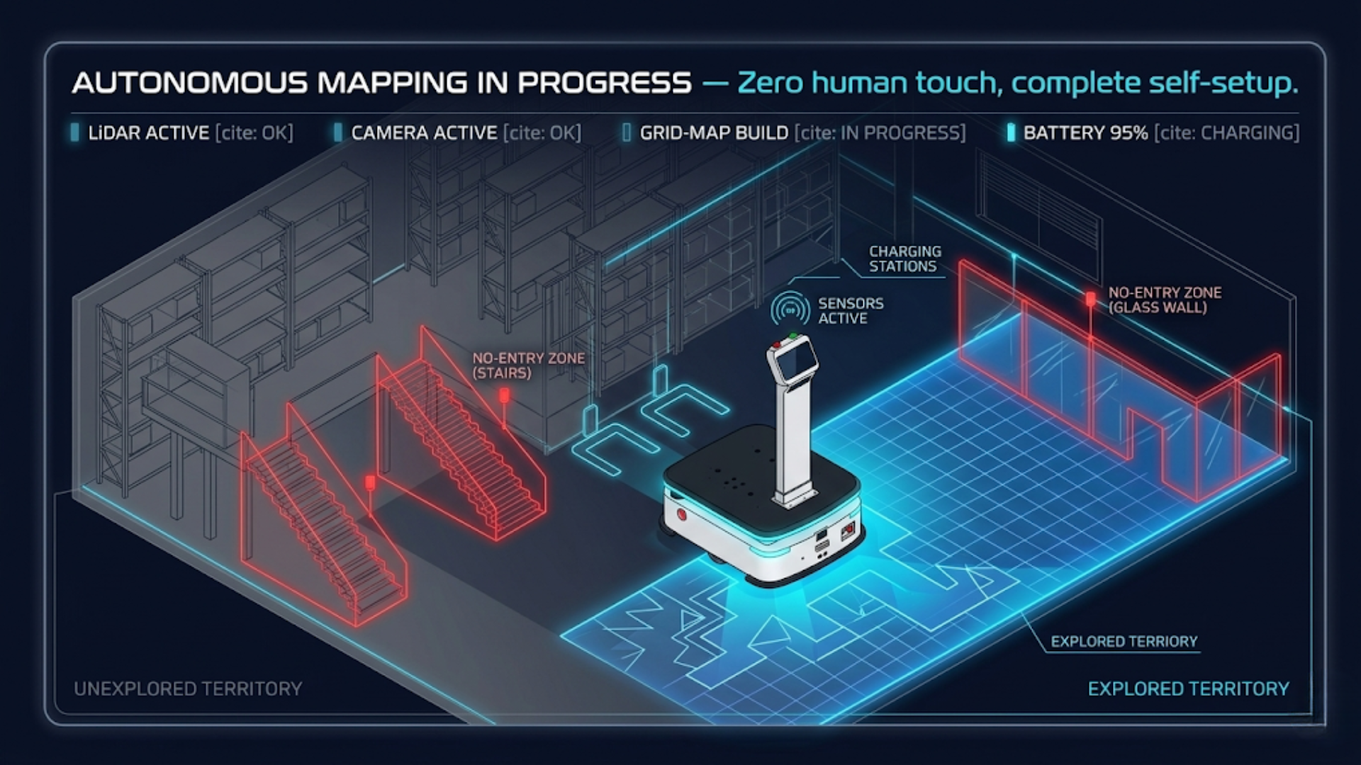 Autonomous mapping in progress