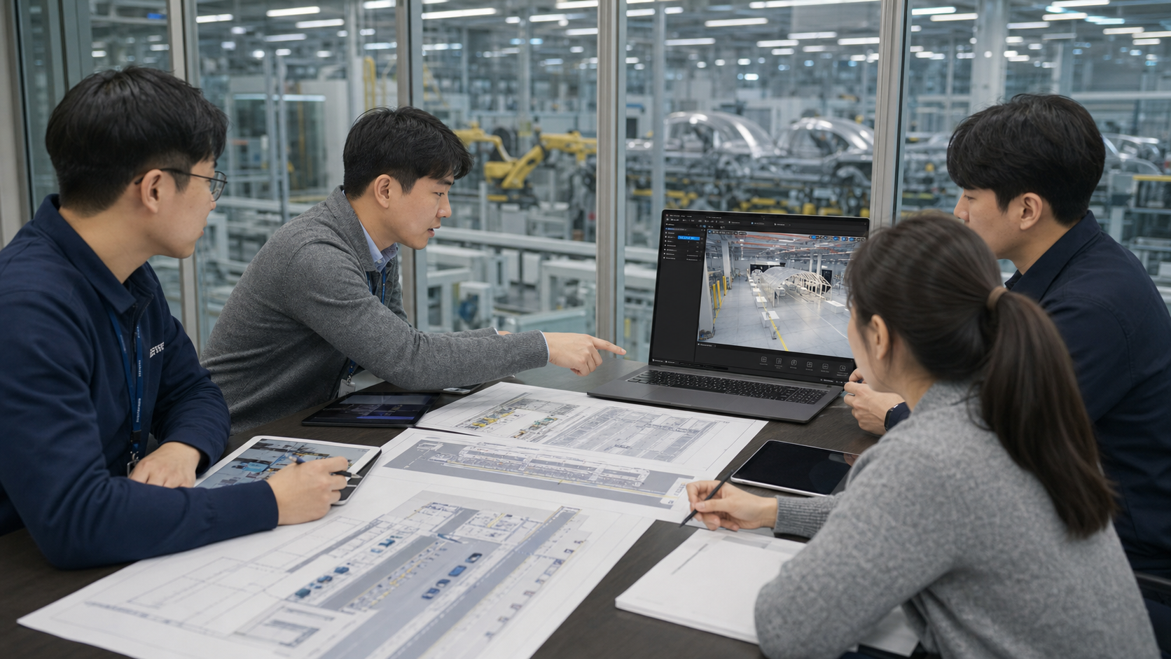 VF Builder 공정 시뮬레이션 및 검증 화면
