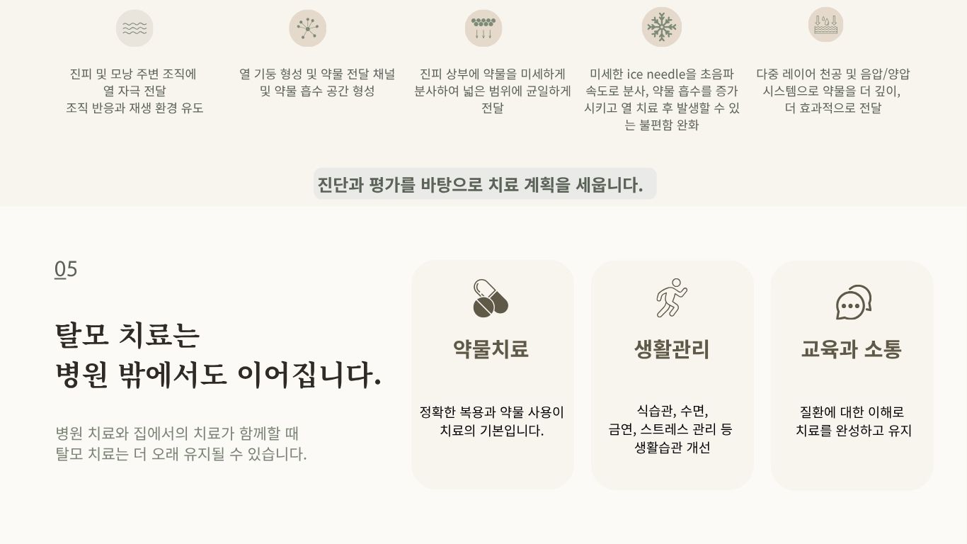 탈모약 복용과 생활 습관 관리를 포함한 홈케어