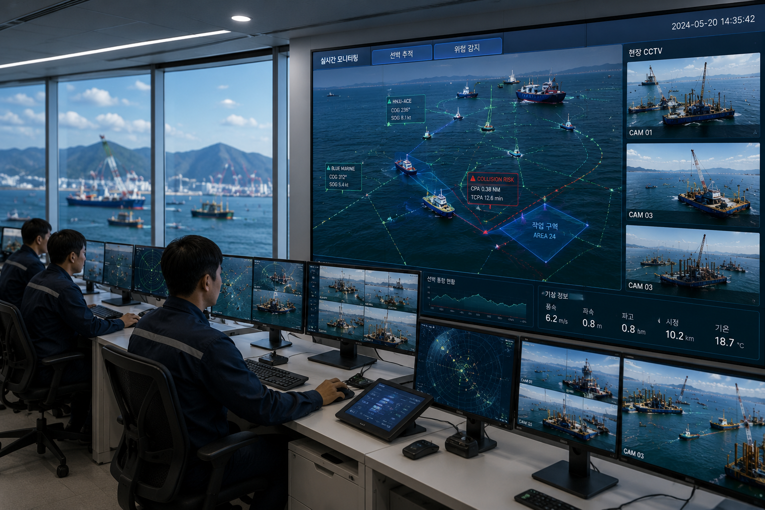 Marine Construction Safety Monitoring Digital Twin System main image