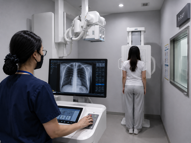 X-ray imaging support for wound assessment