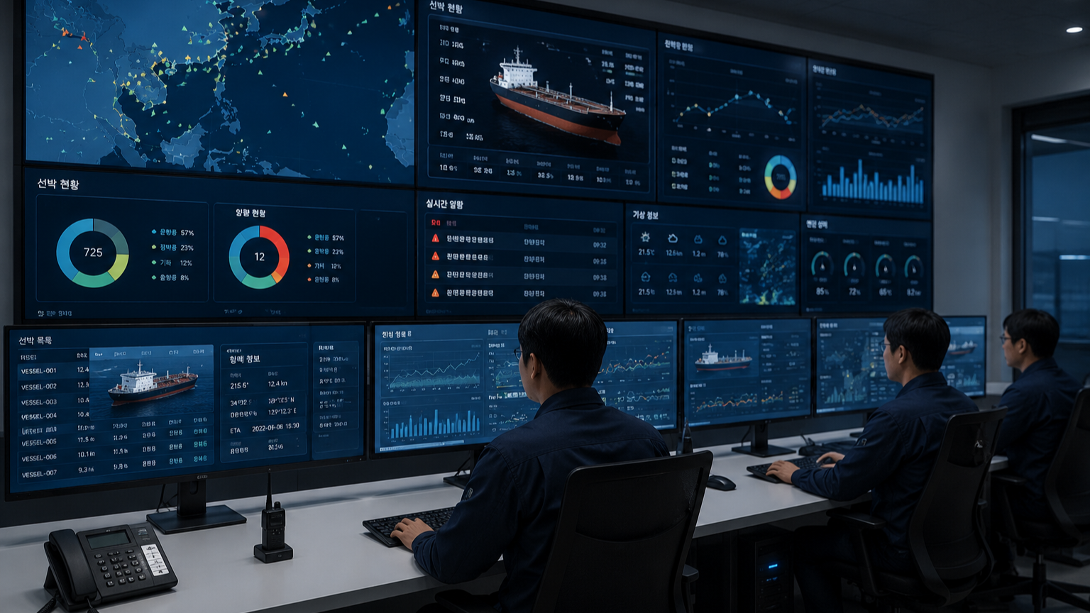 Smart Marine Cloud integrated monitoring and visualization screen