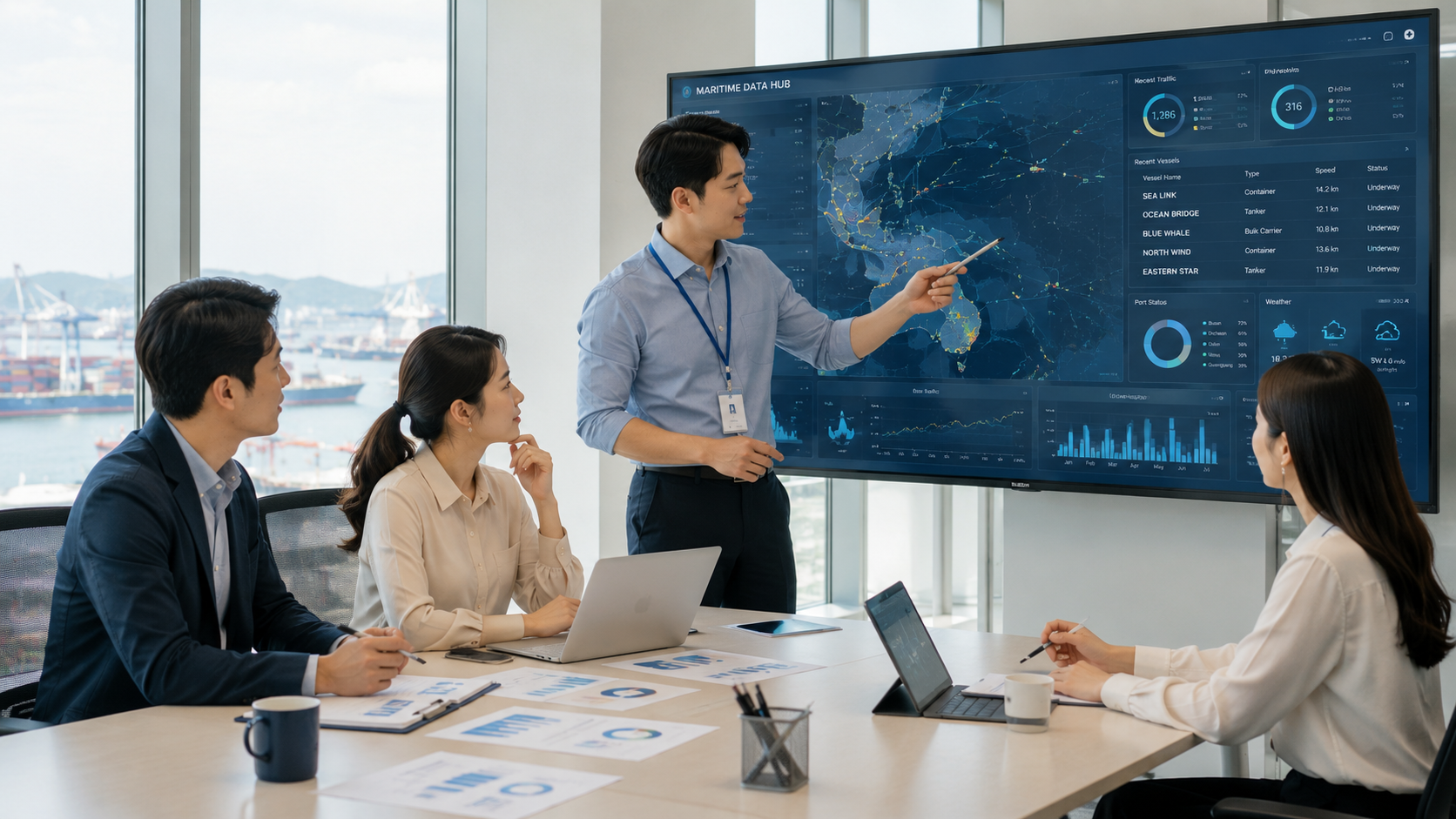 Smart Marine Cloud integrated monitoring system screen