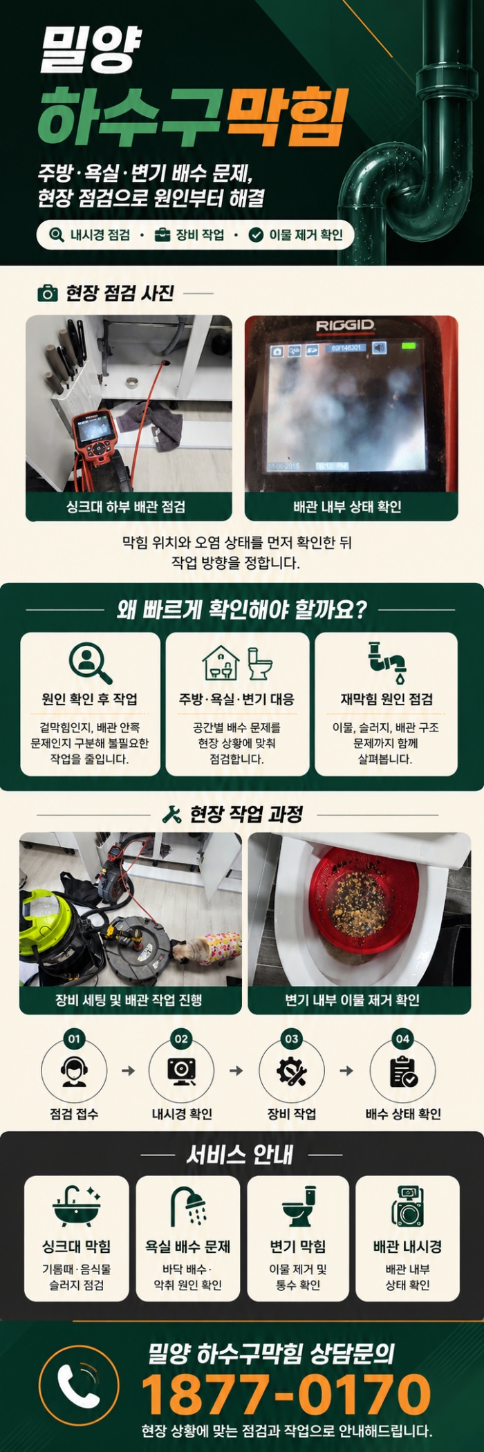 밀양 하수구막힘 업체