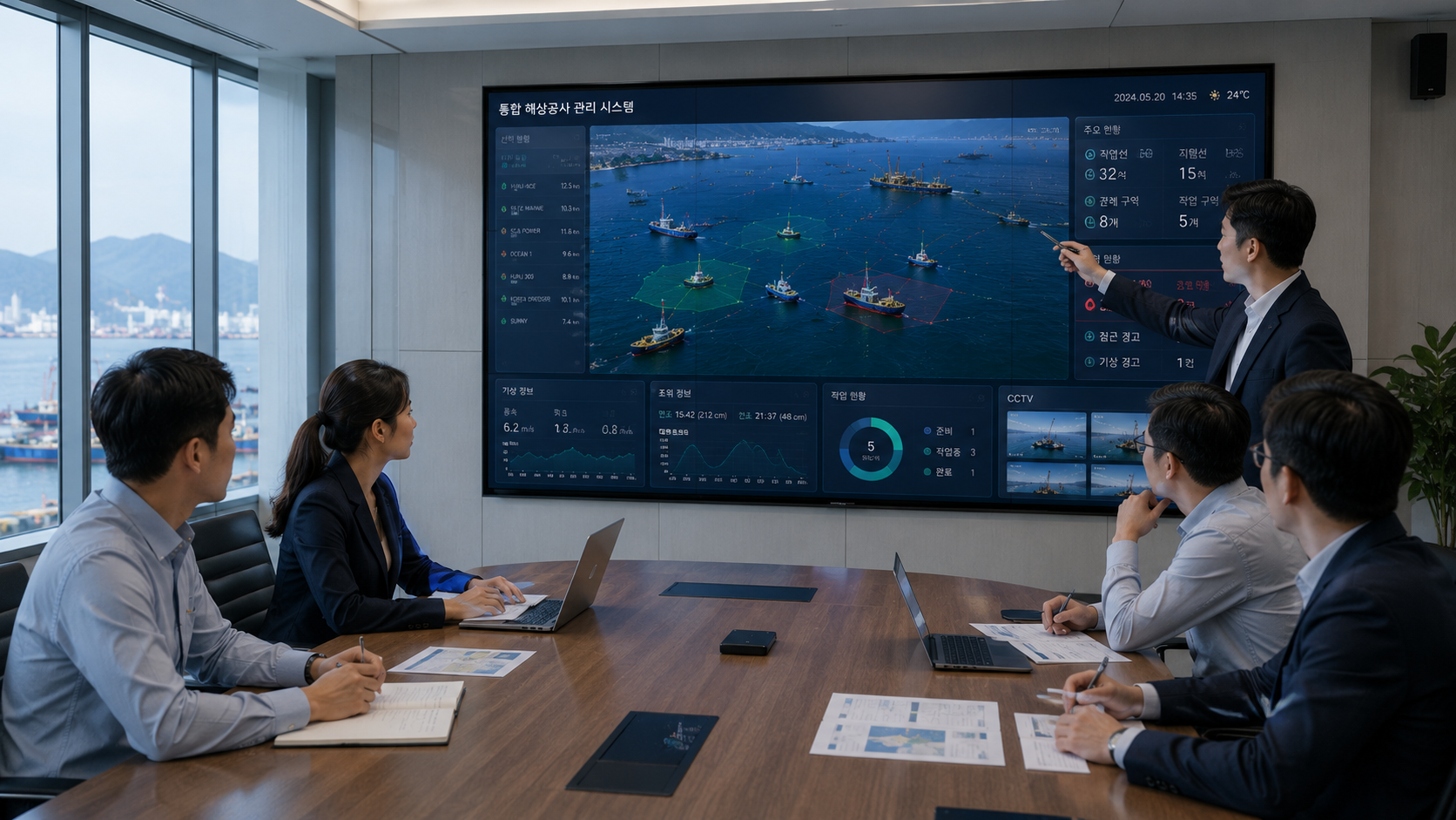 Marine work-zone management image