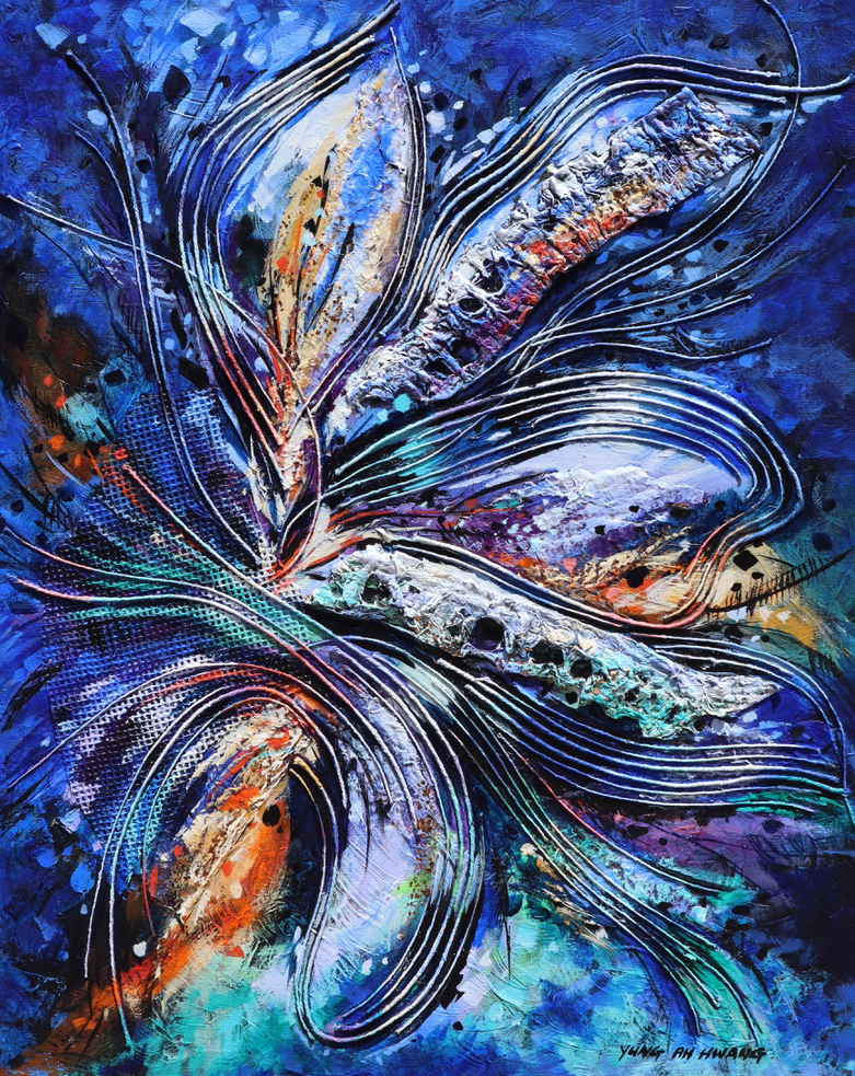 흐르는 향기 (Flowing Fragrance), Acrylic Texturizado