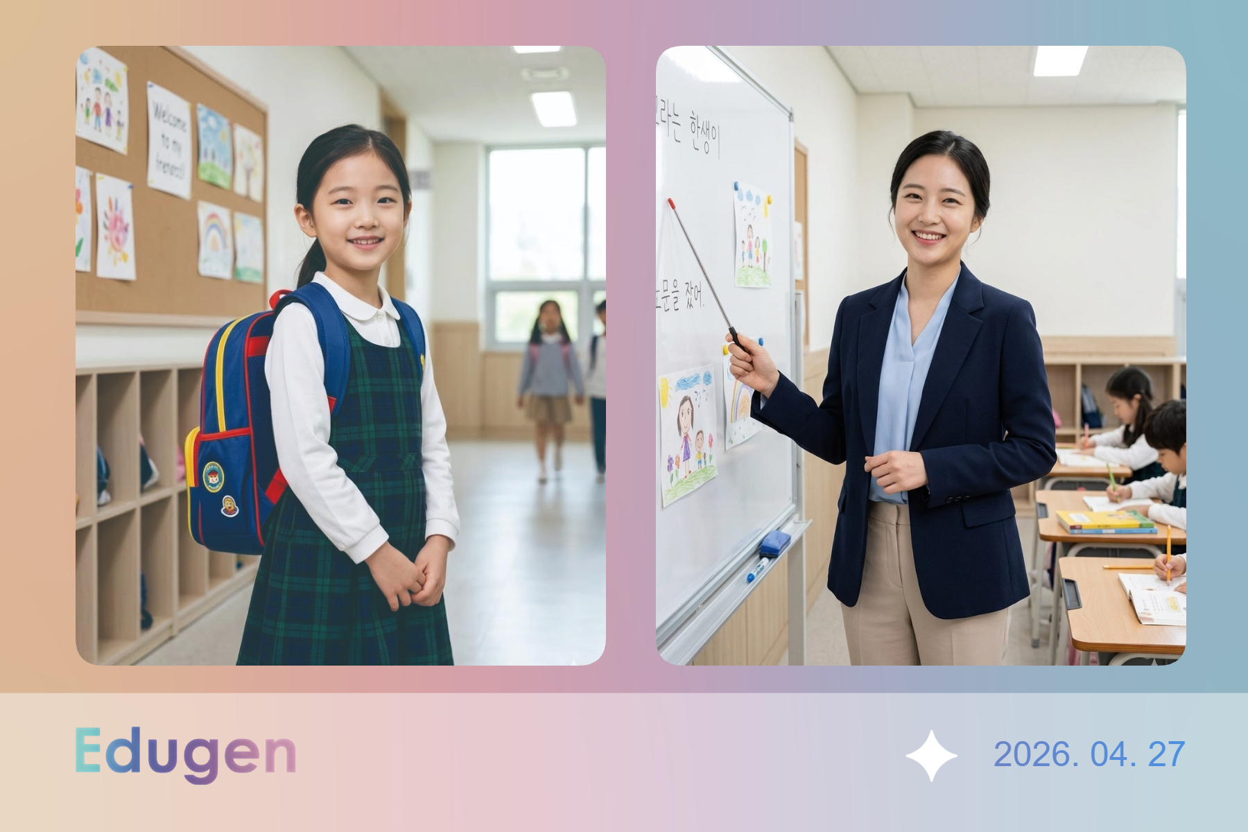 인화된 결과물 이미지