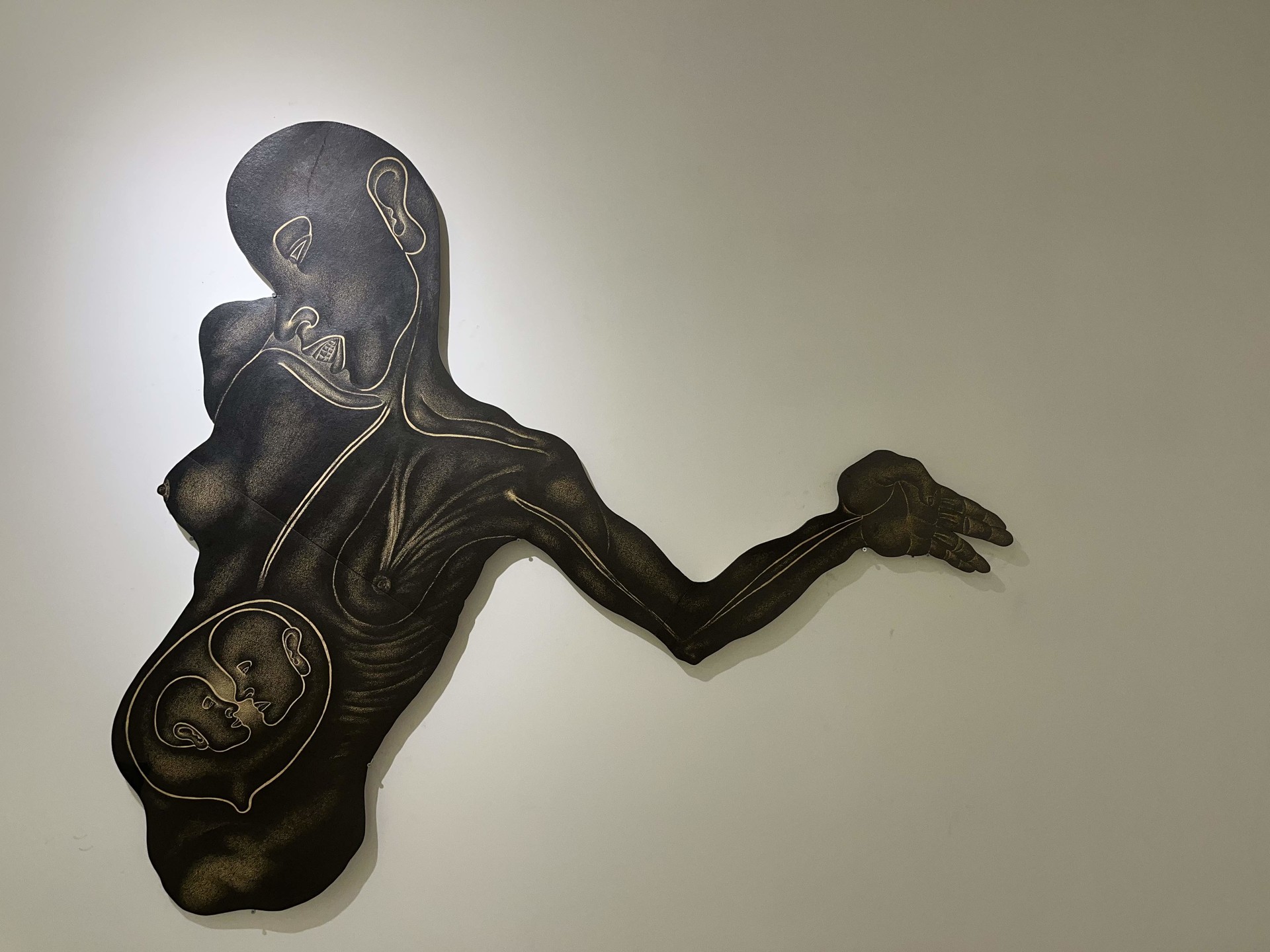 정복수, 존재의 초상, 135.5x153.5cm, 1985