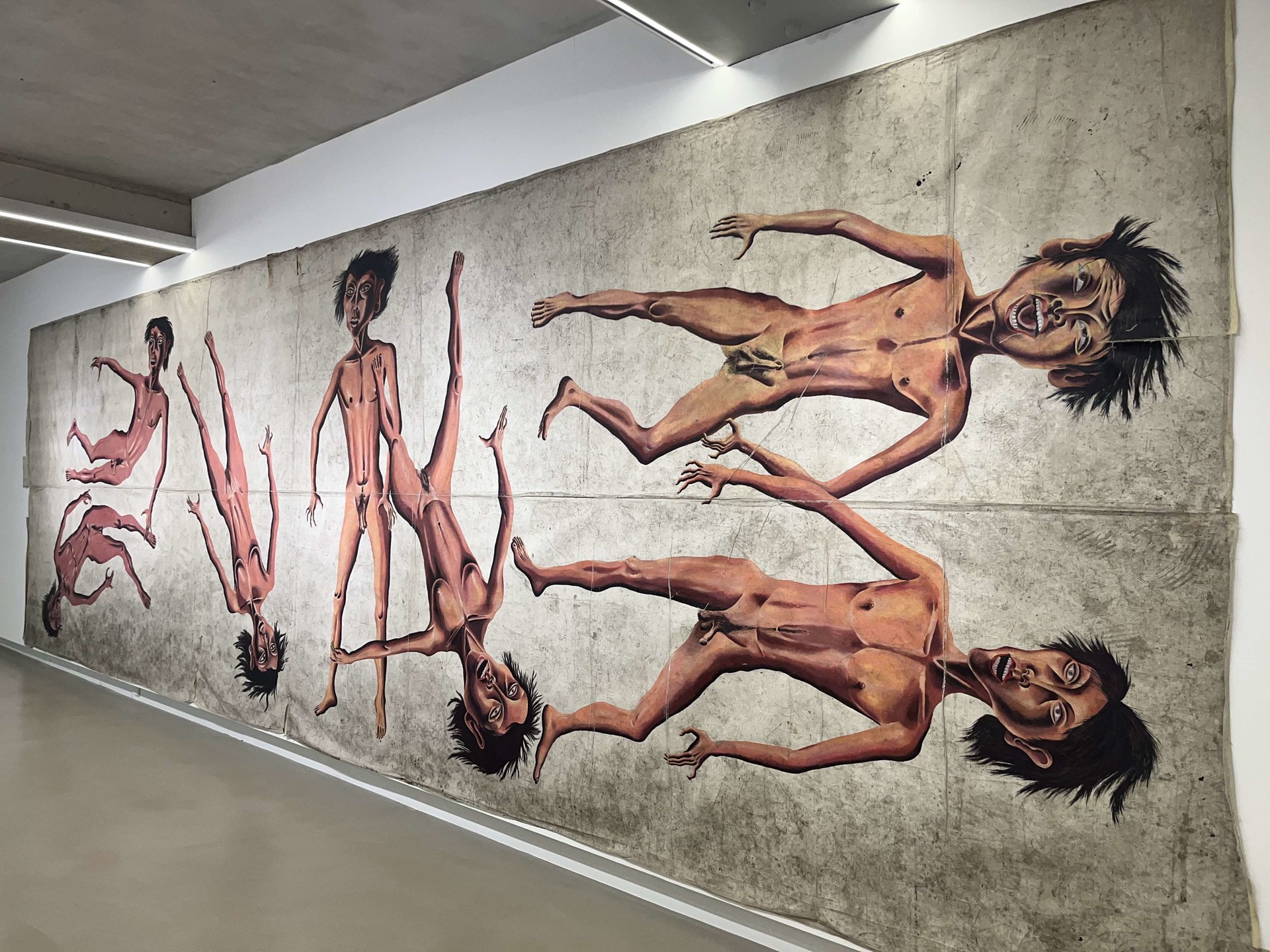 바닥화-밟아주세요, 280x980cm, 1983