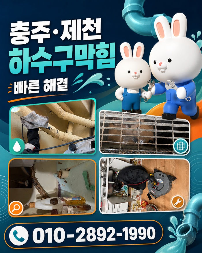 충주 제천 하수구막힘 업체
