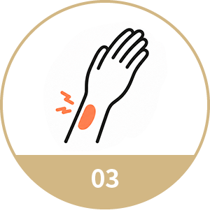 <strong>손목 및 손가락</strong><br>염좌, 건초염