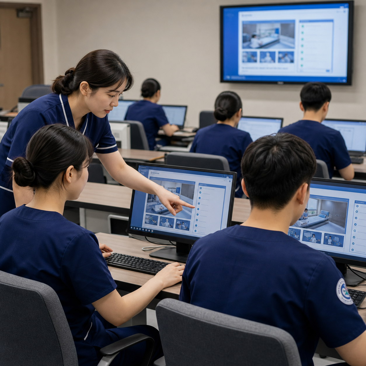 간호 감염관리 보호구 착의 훈련