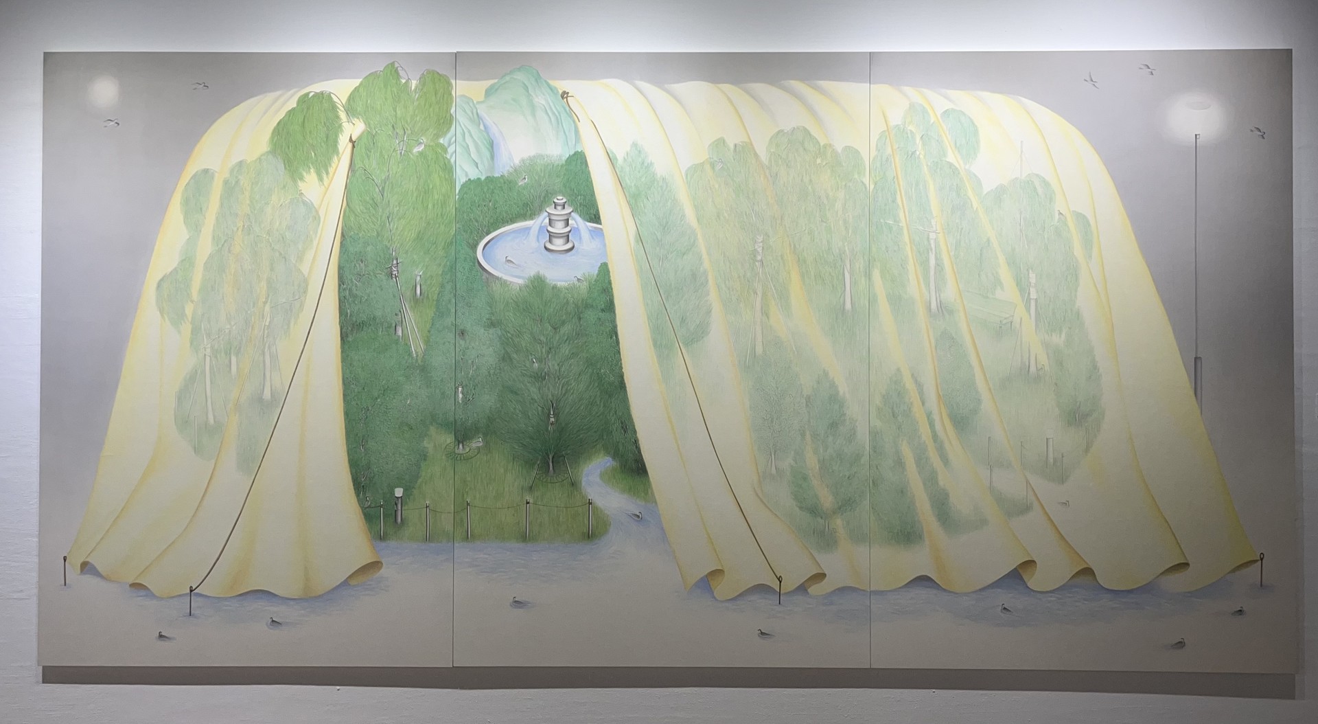임현경, 숲의 위로, 193.5x390cm, 2026