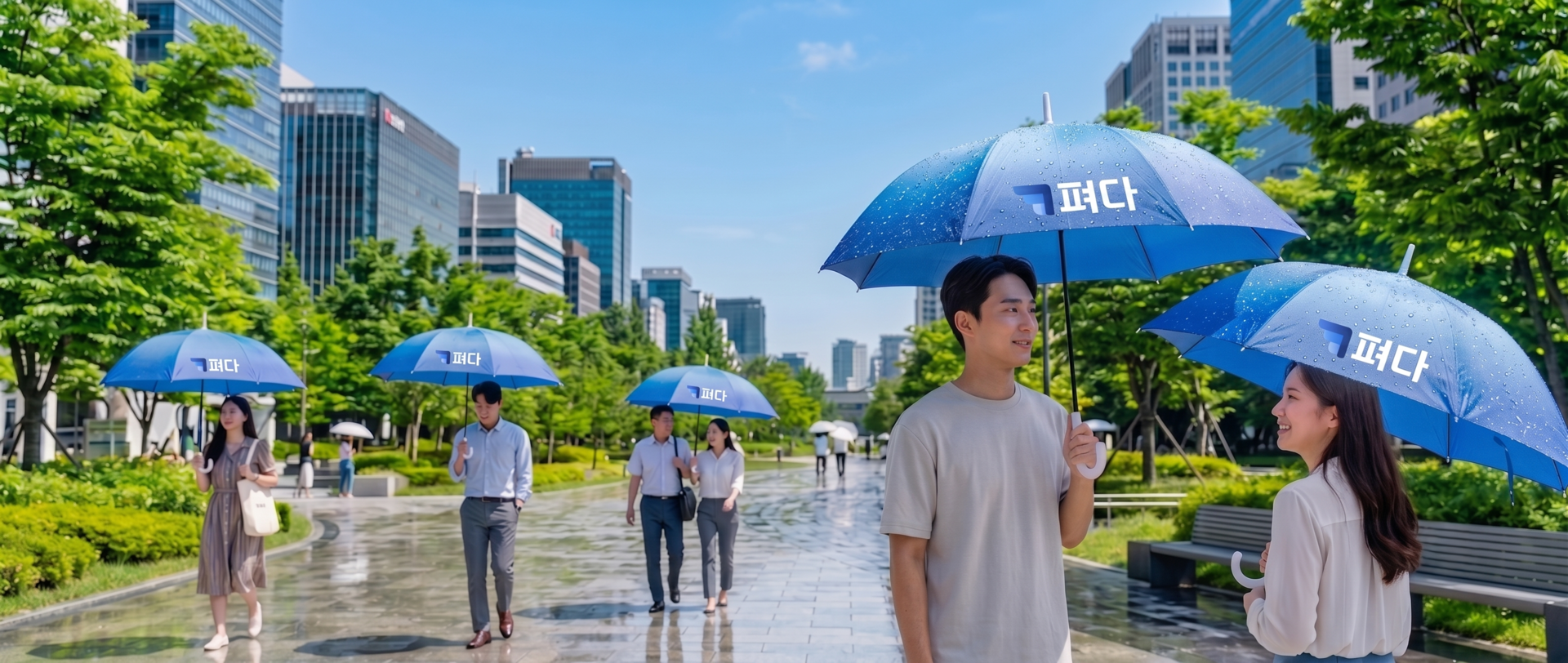펴다 우산 대여 서비스 1