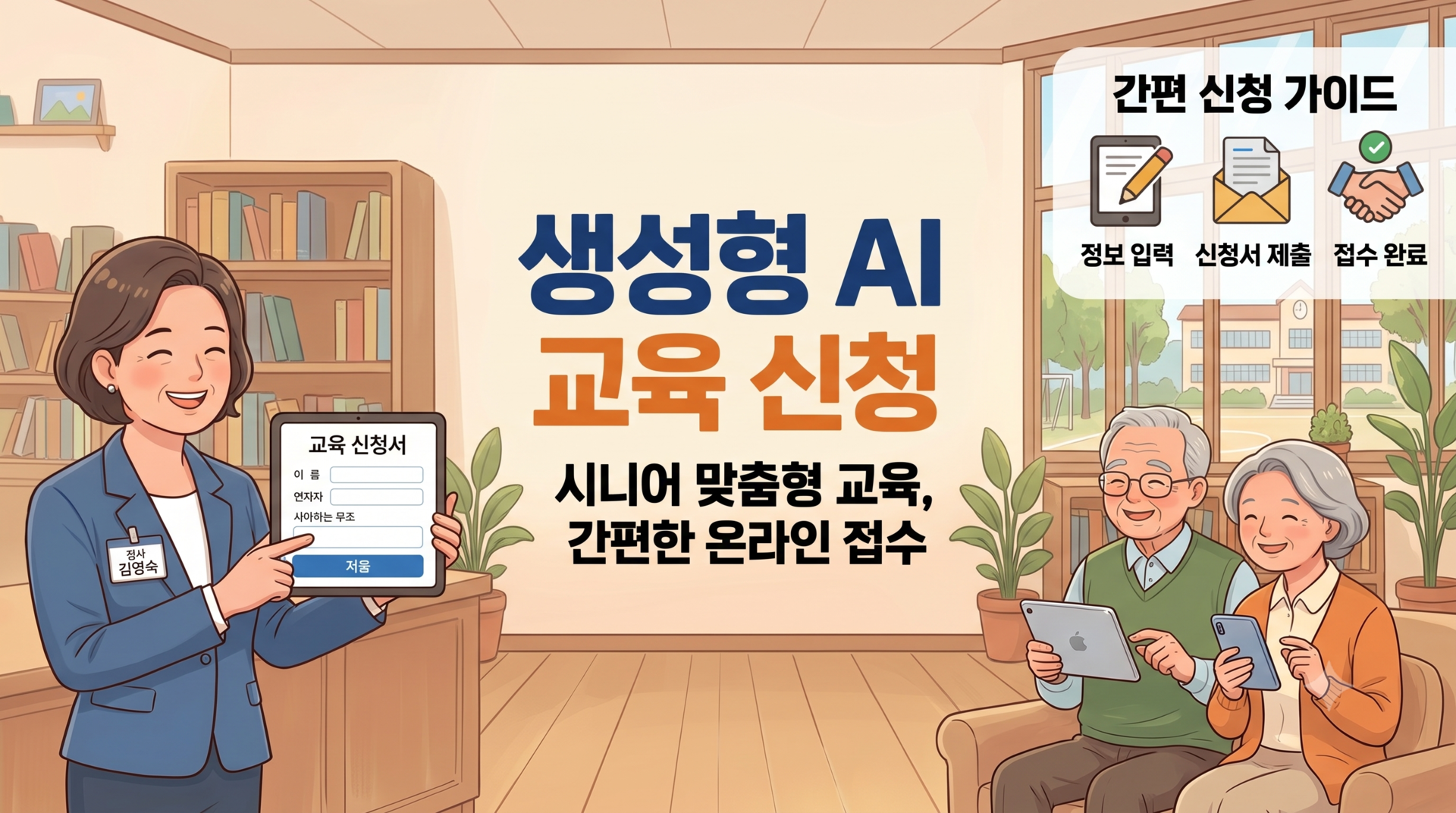 시니어 퇴직자 생성형 인공지능 AI 교육 신청
