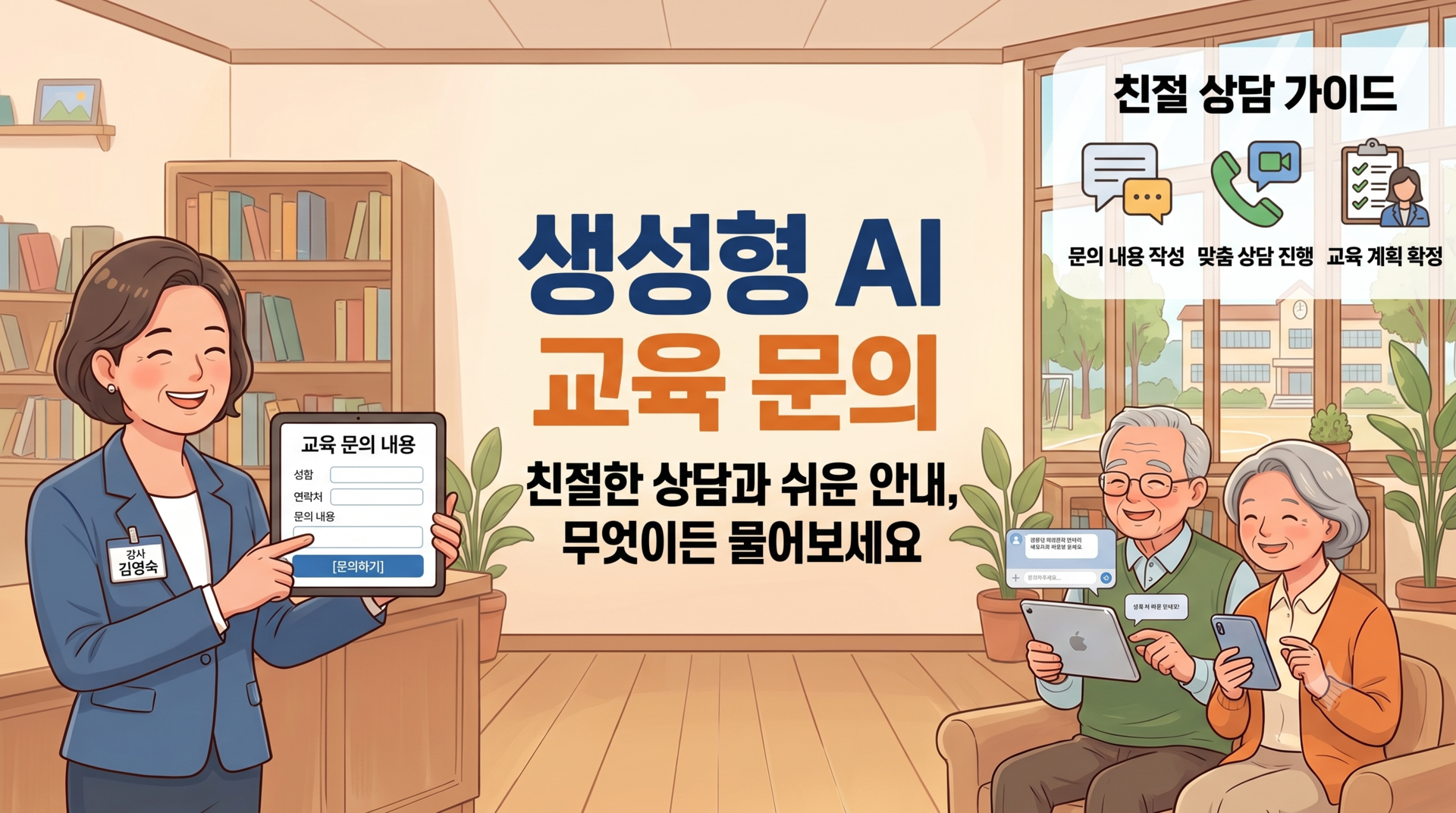 시니어 퇴직자 생성형 AI 인공지능 교육 문의