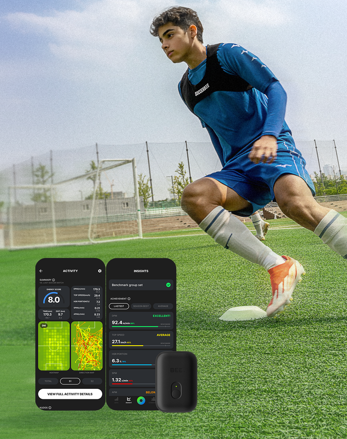 SOCCERBEE｜エリートプレイヤーのためのサッカーGPSトラッカー