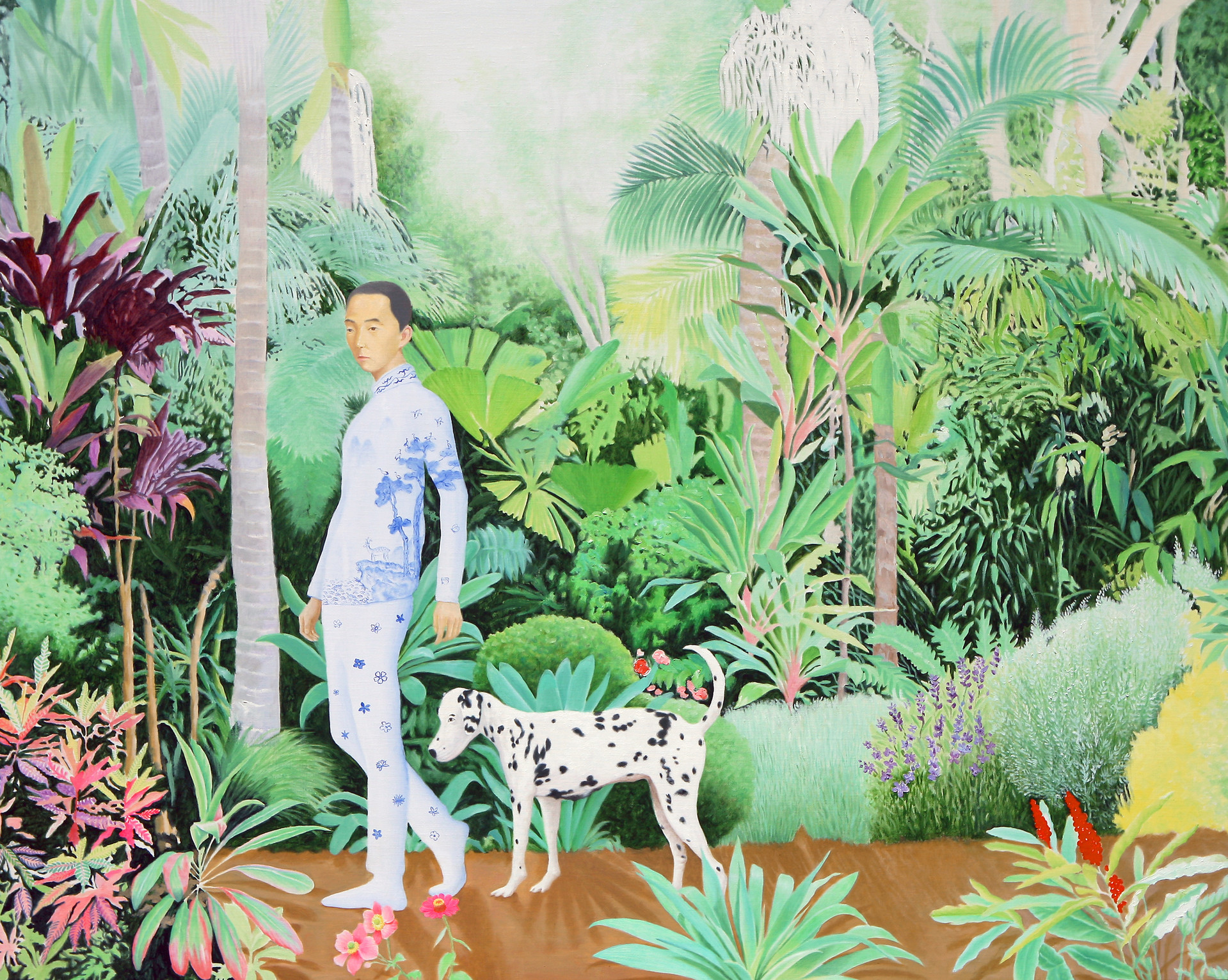 <숲속에서>, 2026, 130×162cm, oil on canvas