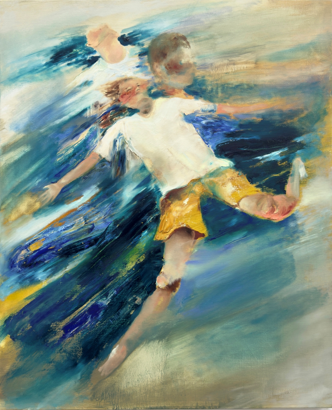 〈유영〉, 2026, Oil on canvas, 65.1 × 53 cm