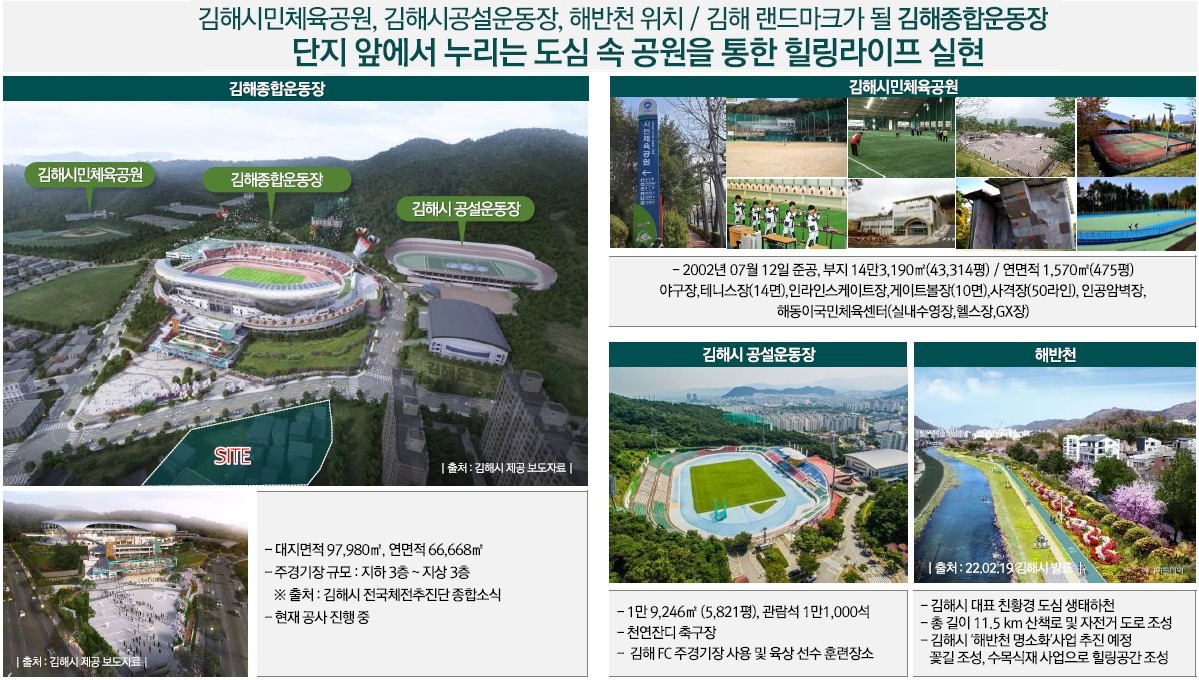 단지 앞에서 누리는 도심 속 공원을 통한 힐링라이프 실현