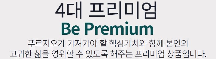 4대 프리미엄 Be Premium