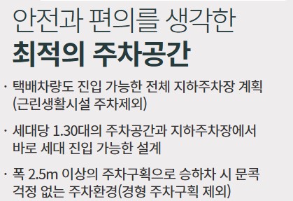 단지설계 - 안전과 편의를 생각한 최적의 주차공간