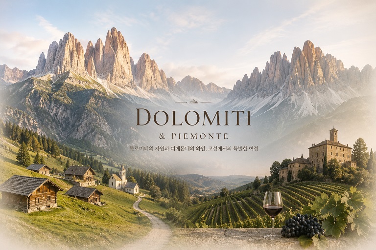 이탈리아 초보자 가능 돌로미티 피에몬테 와인 소규모 미식 여행