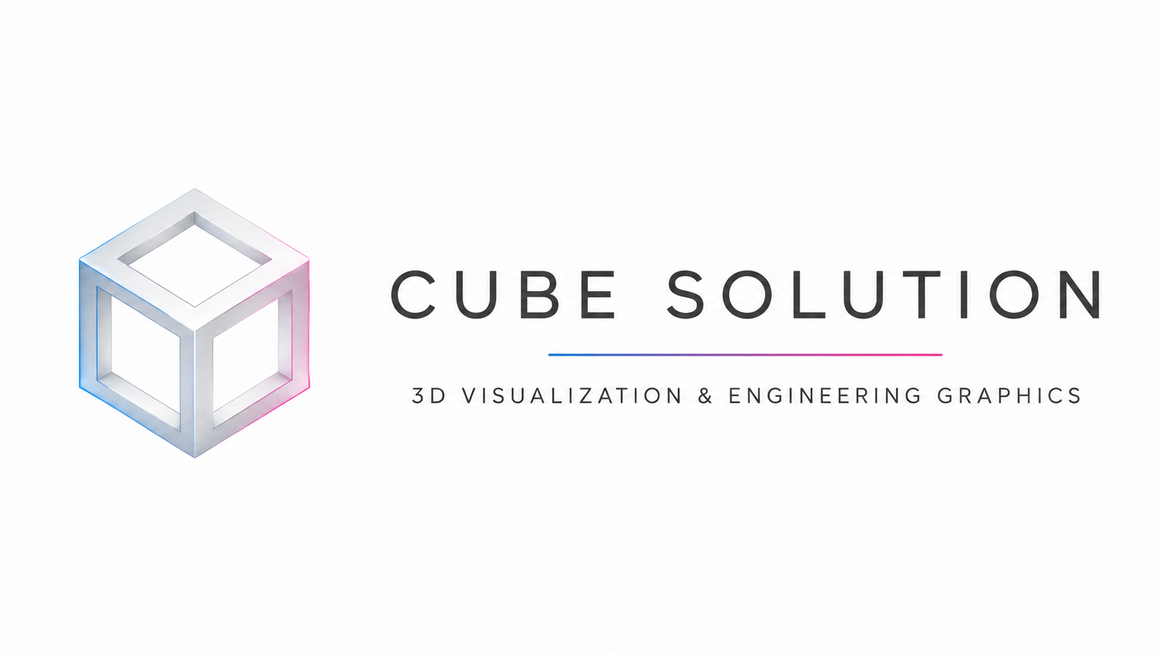 큐브 솔루션 - 3D공장 모델링 건축 조감도 영상