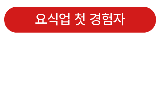 요식업 첫 경험자 80% 이상