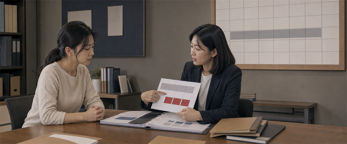 육아휴직 기간이 비근무라 감점