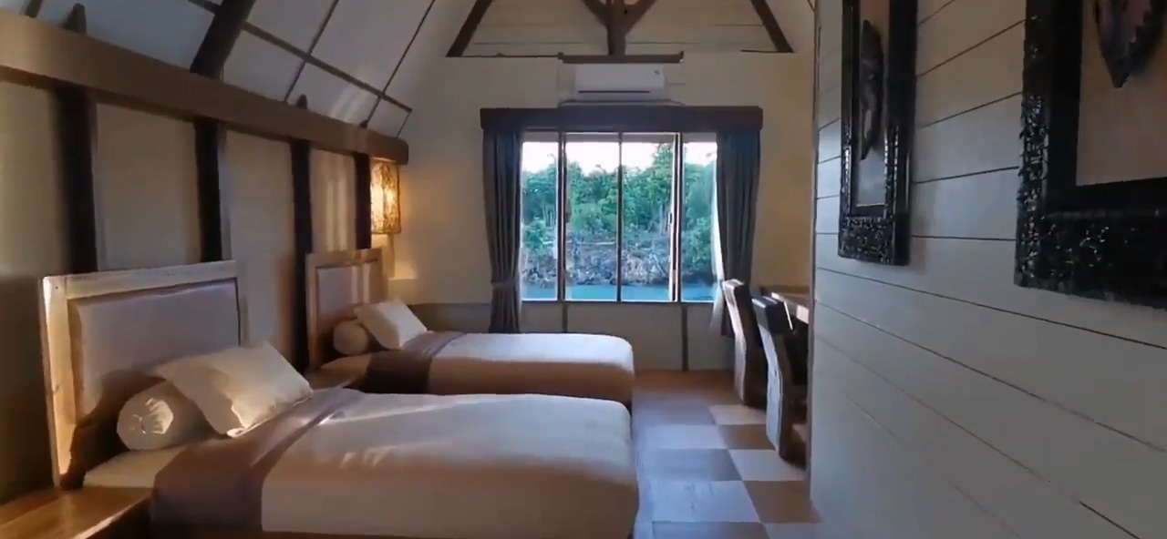Kakaban Water Villa 트윈 객실