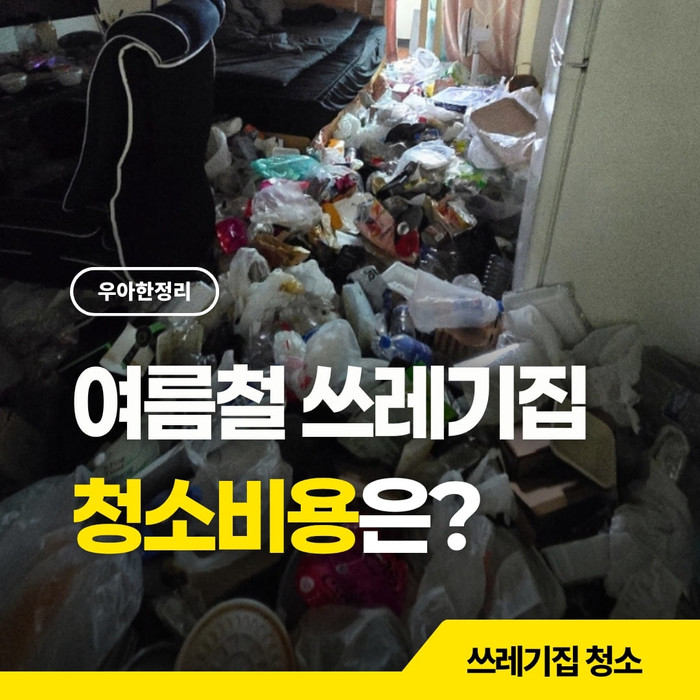 여름철 쓰레기집청소 특수청소 비용과 산정 기준
