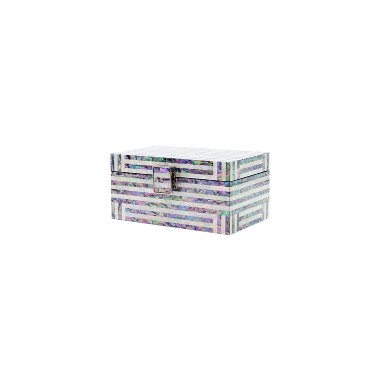 Narin Mother-of-Pearl Chest with Lattice Pattern