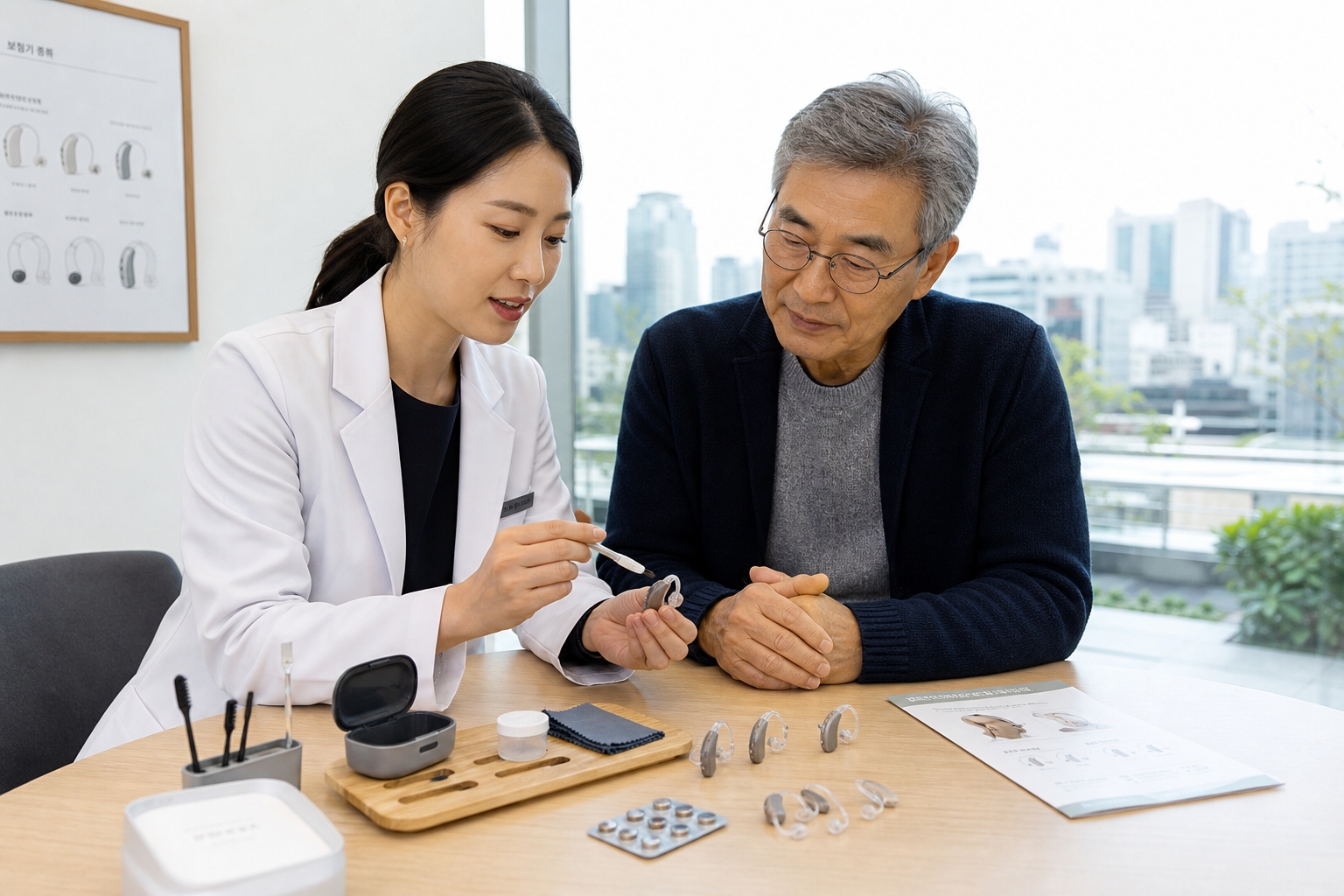 편안한 일대일 보청기 상담