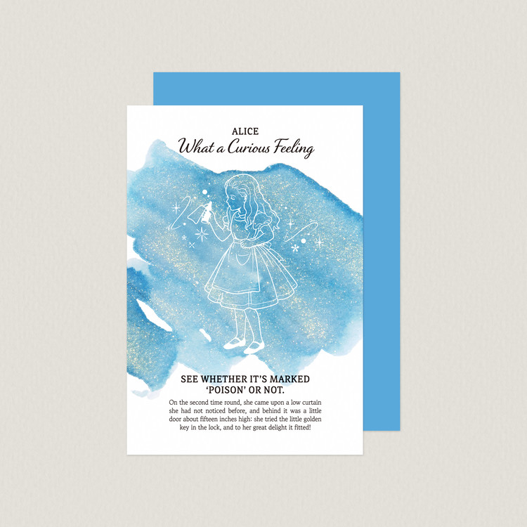Alice in Wonderland Colour Swatch postcard Set
