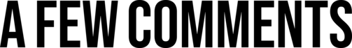 AFEWCOMMENTS