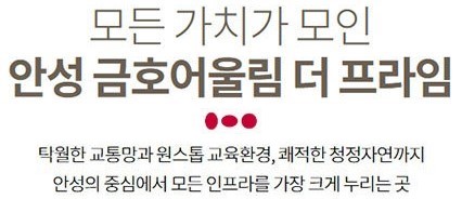 안성 금호어울림 사업개요 - 안내