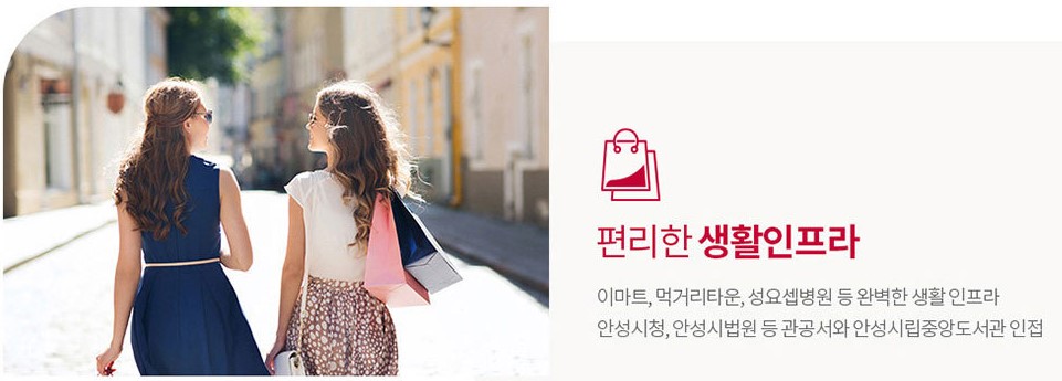 안성 금호어울림 입지환경 - 편리한 생활인프라