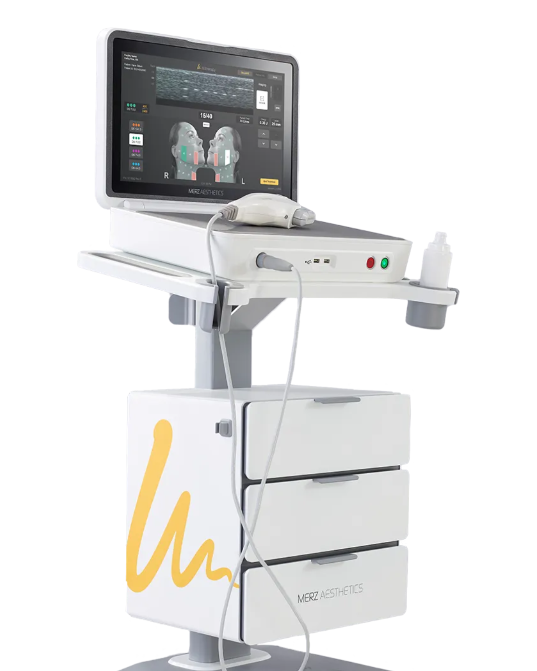 Ultrasound lifting consultation concept