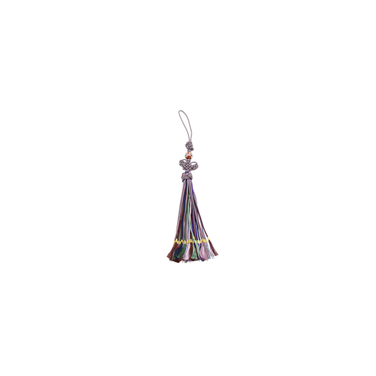 Silver Cloisonné Bead Norigae