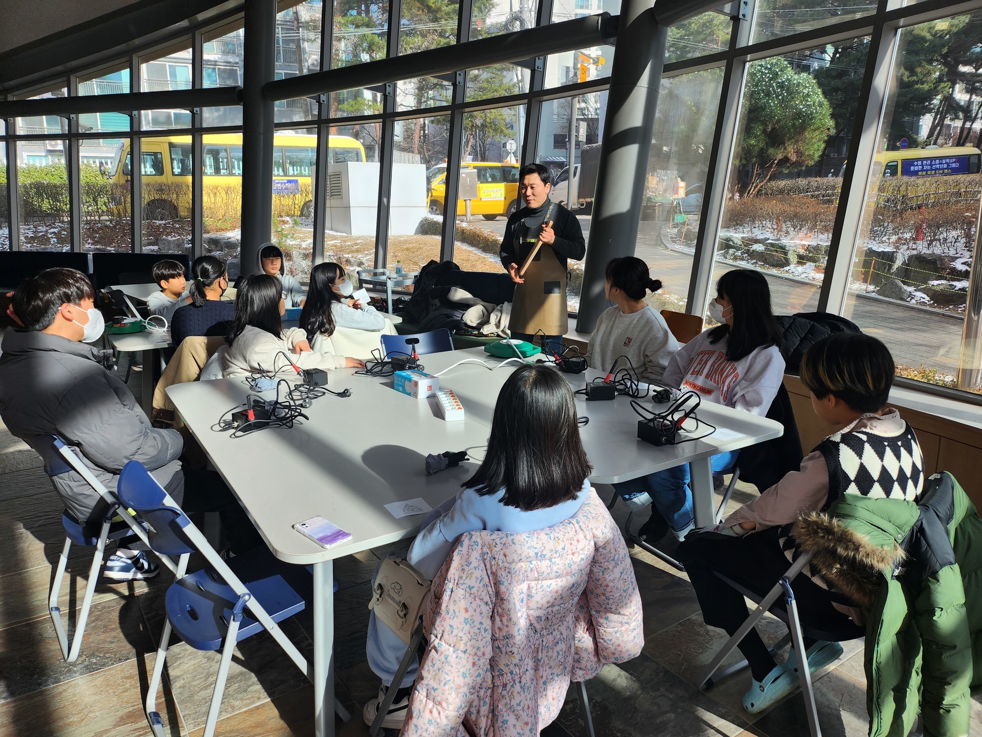 단체 목공교육 전경