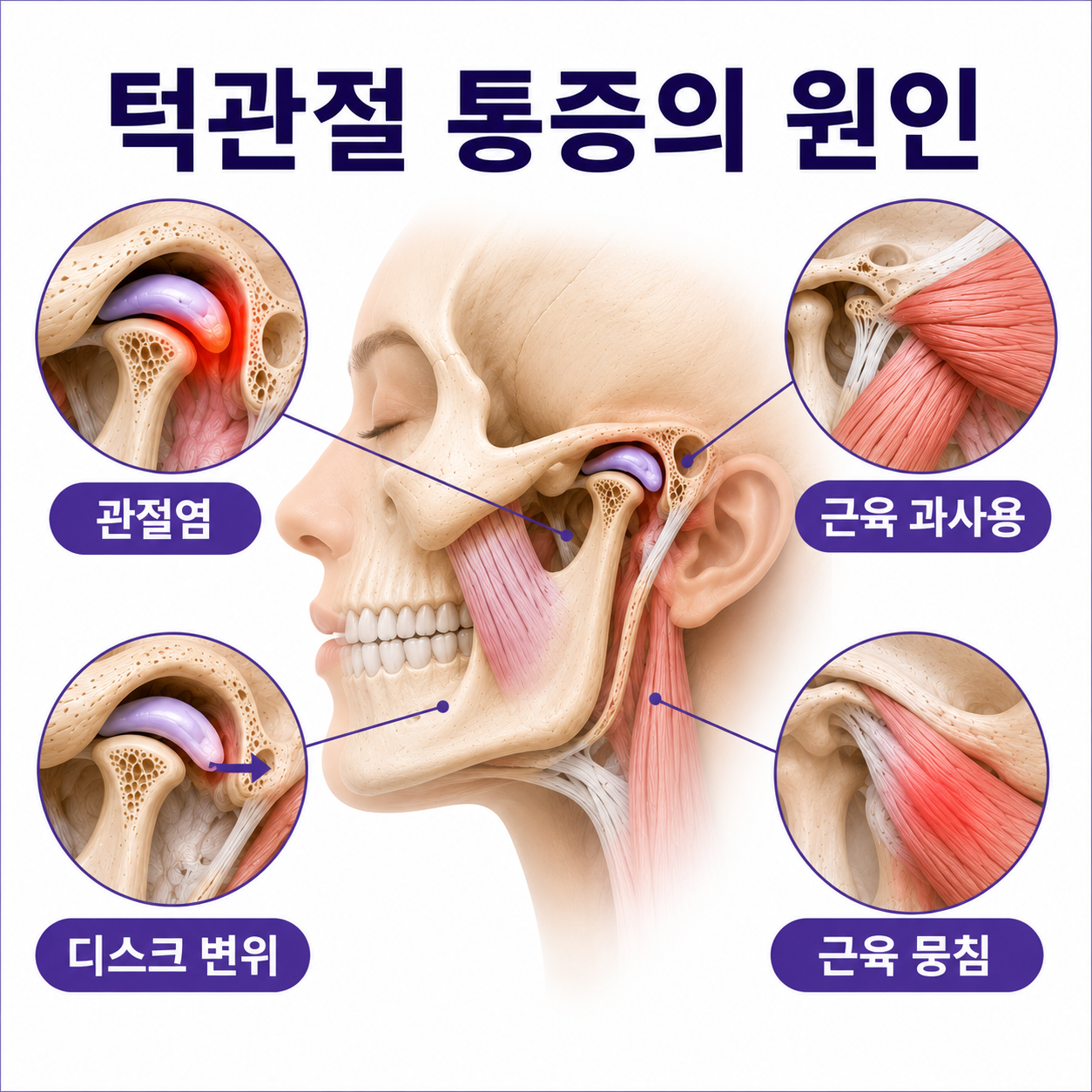 턱관절 통증 턱소리 입 벌림 제한