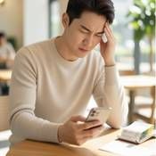 직장인이 결혼정보회사의 현실에 비용과 시간을 날리고 실망한 모습을 나타낸 사진